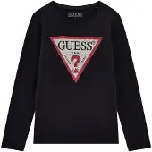 GUESS T-shirt röd / svart / vit