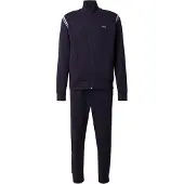 BOSS Stretch-cotton regular-fit tracksuit set with stripe inserts