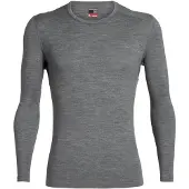 Icebreaker - Underställ - M Merino 260 Oasis LS Crewe Gritstone Heather för UnisexUll - Storlek S - Grå