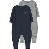 Name it Pyjamas marinblå / gråmelerad