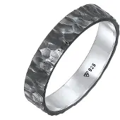 KUZZOI Ring basalgrå / silver