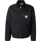 Carhartt WIP - Jackor - Detroit Jacket Rinsed Black / Black för UnisexBomull - Storlek L - Svart