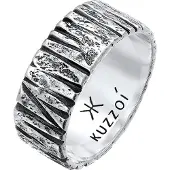 KUZZOI Ring svart / silver