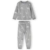 MINOTI Pyjamas grå / vit