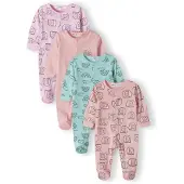 MINOTI Pyjamas mint / syrén / ljusrosa / svart