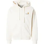 Carhartt WIP Sweatjacka 'American Script' ljusbeige