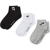 Karl Lagerfeld Sockor grå / svart / vit