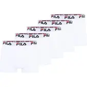 FILA Boxershorts ljusgrå / röd / svart / vit