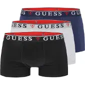 GUESS Boxershorts 'BRIAN' blå / ljusgrå / svart / vit
