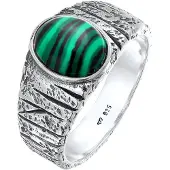 KUZZOI Ring grön / silver