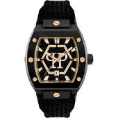 Philipp Plein PWPUA0224 The Hexagon Phantom Herrklocka 44mm svart