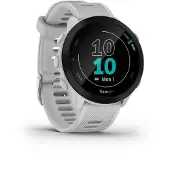 Garmin Forerunner 55 - Vit - sportklocka med band - silikon - vit - display 1.04" - Bluetooth, ANT+ - 37 g