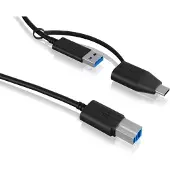 Icy Box Ib-cb032 4250078171423 1 M Usb-a Till Usb-b-kabel