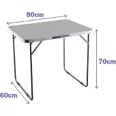 Marbueno Summer 10029 D16 80x60x70 Cm Fällbart Campingbord Blandad