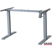 Sun-flex SUN-FLEXDESKFRAME I, vit aluminiumgrå 825x210x185mm