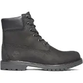 Timberland för kvinnor. TB08658A0011 6 Inch Premium vattentäta snörkängor i läder svart (42 W), Hud, Karta, Nyckelband, Casual