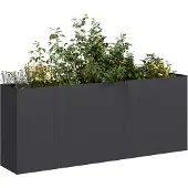 Super Merchant Blomkruka, Svart, 200X40X80 Cm, Kallvalsat Stål