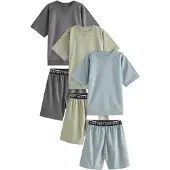 Next Pyjamas rökblå / mörkgrå / äpple
