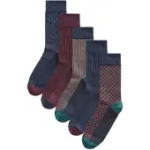 Next Sockor marinblå / mörkbrun / aubergine