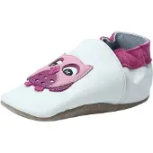 Beck Innesko 'Kleine Eule' mauve / cyklamen / svart / vit