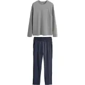 Next Pyjamas lång marinblå / grå