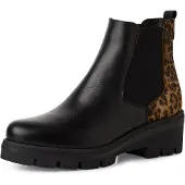Tamaris Chelsea boots konjak / svart