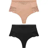 Next Shapingtrosa mörkbeige / svart