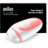 Braun Silk-expert Mini PL1000 IPL, Rosa, Vit, Intensivt pulserat ljus (IPL), AC