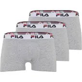 FILA Boxershorts ljusgrå / gråmelerad / blodröd / svart