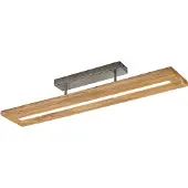 TRIO Lighting LED taklampa Brad, dimbar, Ljust trä, Vardagsrum / matsal, Trä, Modern, LED-taklampa