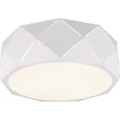 TRIO Lighting Taklampa Zandor, dimbar, Vitt / opal, Vardagsrum / matsal, Metall, Modern, Taklampa