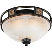 TRIO Lighting Taklampa CAECILIA, dimbar, Creme / bärnsten, Vardagsrum / matsal, Glas, Modern, Taklampa