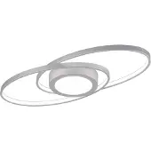 Reality Leuchten LED taklampa Galaxy, dimbar, Aluminium / grå / zink, Vardagsrum / matsal, Metall, Modern, LED-taklampa