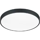 TRIO Lighting LED taklampa Waco, dimbar, Svart, Vardagsrum / matsal, Metall, LED-taklampa