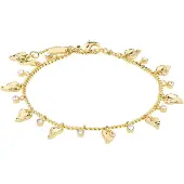 Pilgrim Armband guld / transparent