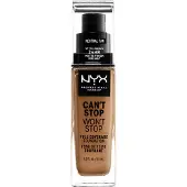 Nyx Can't Stop Won't Stop 24-Hour Foundation Flytande foundation 30 ml Nr. 12.7 - Neutral Tan