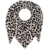 Zwillingsherz Halsduk beige / brokad / svart