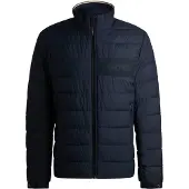 BOSS för män. 50519237 Vattentålig Cenitos-jacka med marinblå logotypdetalj (48), Casual, Återvunnen polyester, Marino