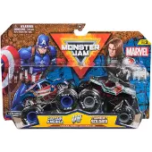 Monster Jam - 1:64 Marvel 2 Pack - Captain America vs. Winter Soldier