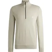 BOSS Kanobix Half Zip Trui Ecru Off-White Beige Storlek