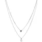 DKNY Halsband silver / transparent