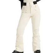 Roxy - Skidbyxor dam - Rising High Pant Buttercream för UnisexSoftshell - Storlek L - Beige