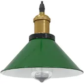 vidaXL Taklampa höjdjusterbar E27 glans grön Ø 22 cm metall