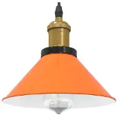 vidaXL Hängande Lampa Med Höjdjustering E27 Orange Högblank