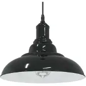 vidaXL Taklampa höjdjusterbar E27 svart Ø 31 cm metall