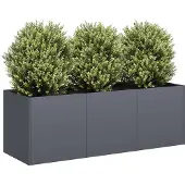 Super Merchant Blomlåda, Antracitfärgad, 120X40X40 Cm, Kallvalsat Stål