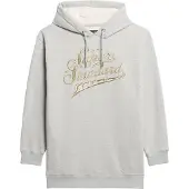 Superdry Luxe Metallic Logo Långärmad Kort Klänning