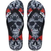 Philipp Plein Skalle Svart Flip Flops