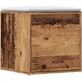 vidaXL Lådlåda gammalt trä 40,5x40x40 cm konstruerat trä