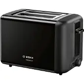 Bosch TAT3P423DE Brödrost inbyggd brödvärmare, steglös temperaturregulator Svart